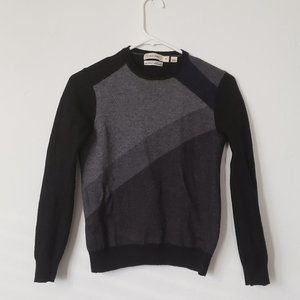 Calvin Klein color block gradient 3/4 sweater